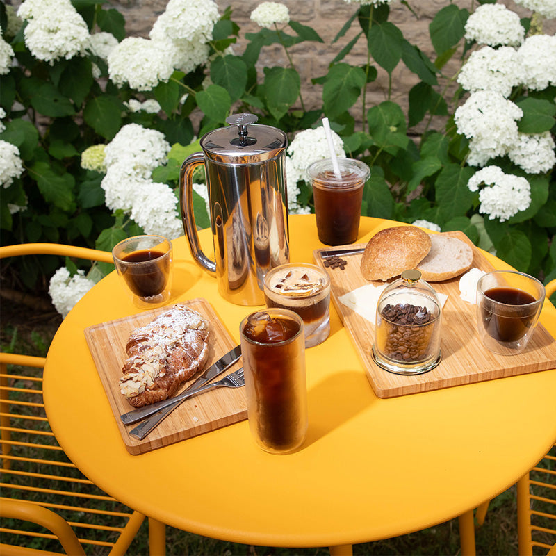 Serviervorschlag ESPRO P7 French Press hochglanzpoliert - 2 Größen, doppelwandige Isolierung, mit Filter, im Home-and-Kitchen Online Shop