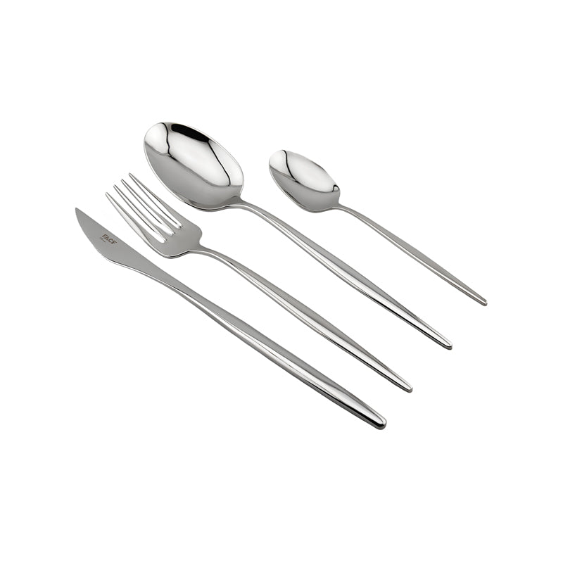 FACE Besteck Set CAIRO - Edelstahl - glänzend - 24 teilig, handgefertigt in Portugal, im Home-and-Kitchen Online Shop