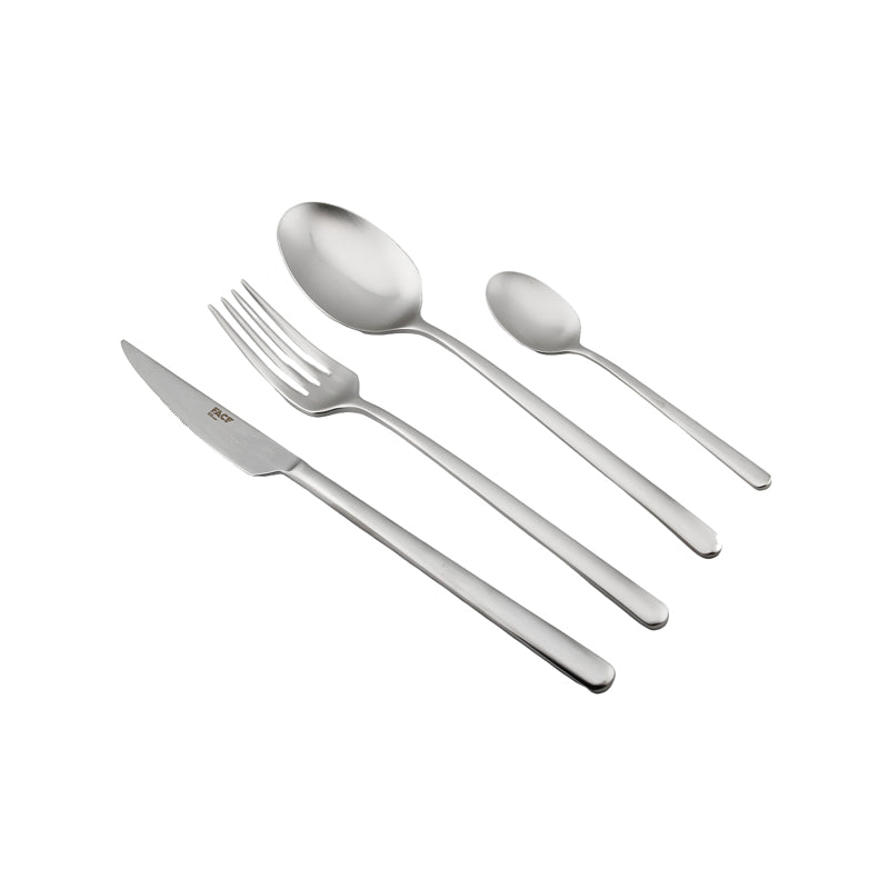FACE Besteck Set MARIZA - Edelstahl - matt - 24 teilig, handgefertigt in Portugal im Home-and-Kitchen Online Shop