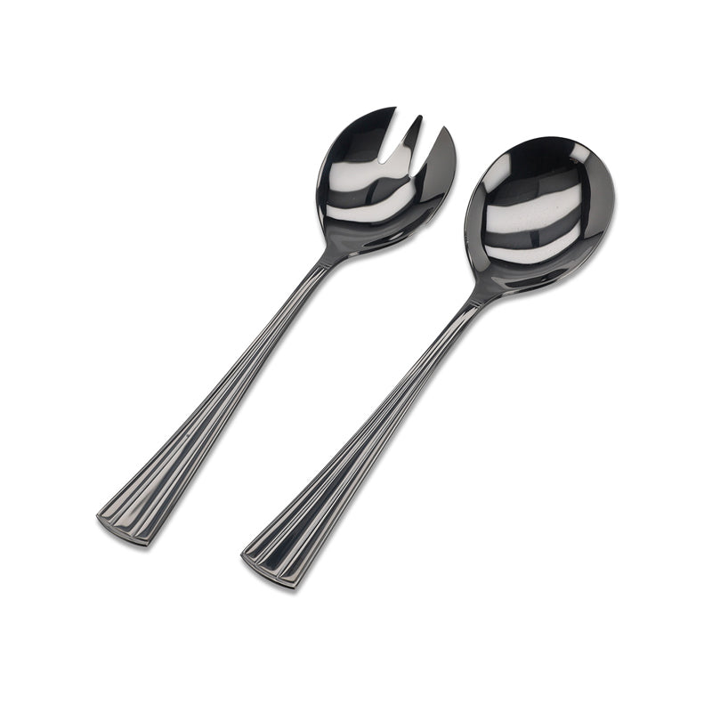 FACE Salatbesteck BUDAPEST - Edelstahl / PVD schwarz, handgefertigt in Portugal, im Home-and-Kitchen Online Shop