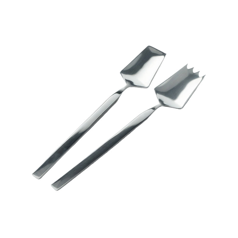 FACE Salatbesteck CARACAS - Edelstahl glänzend, Handarbeit aus Portugal, im Home-and-Kitchen Online Shop