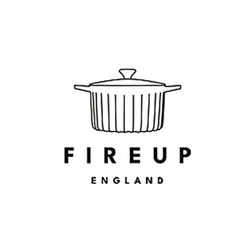FIREUP-Logo - Gusseisentöpfe mit Raketentechnologie, hocheffizientes Kochgeschirr