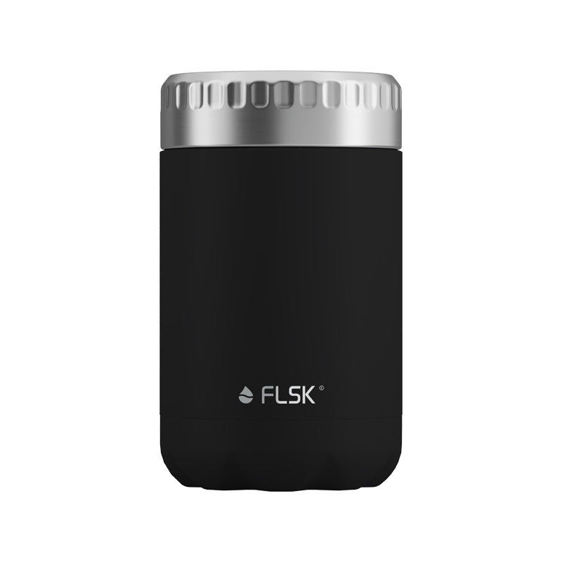 FLSK Edelstahl Food Jar I Thermobehälter - schwarz - 600 ml von Home-and-Kitchen