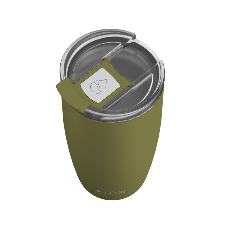 Patentierter Safe Guard Lock-Verschluss bei Kaffeebecher to go von FLSK