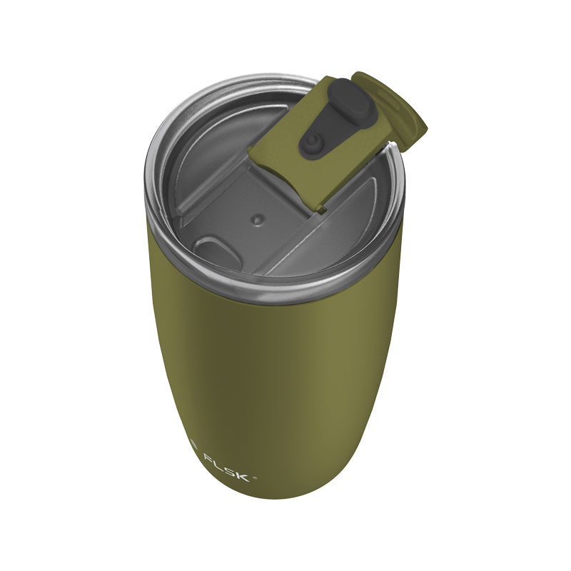 Patentierter Safe Guard Lock-Verschluss bei Kaffeebecher to go von FLSK