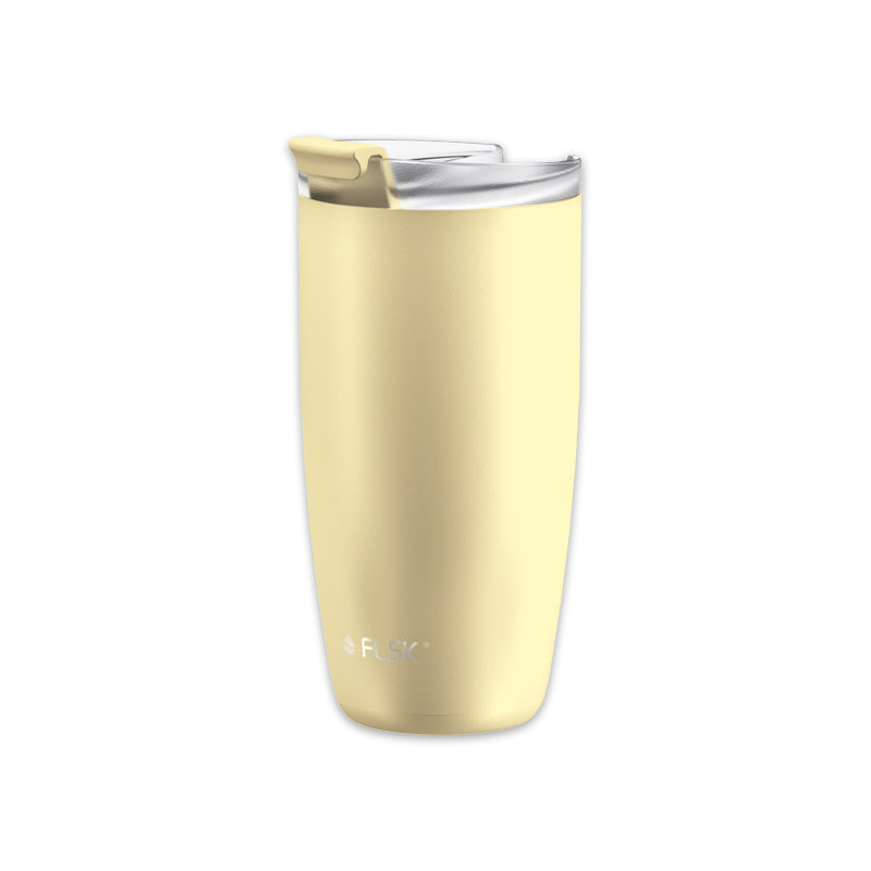 FLSK Edelstahl Thermobecher - Kaffeebecher to go Farbe Gelb / Lemon - 500 ml im Home-and-Kitchen Online Shop | color:lemon