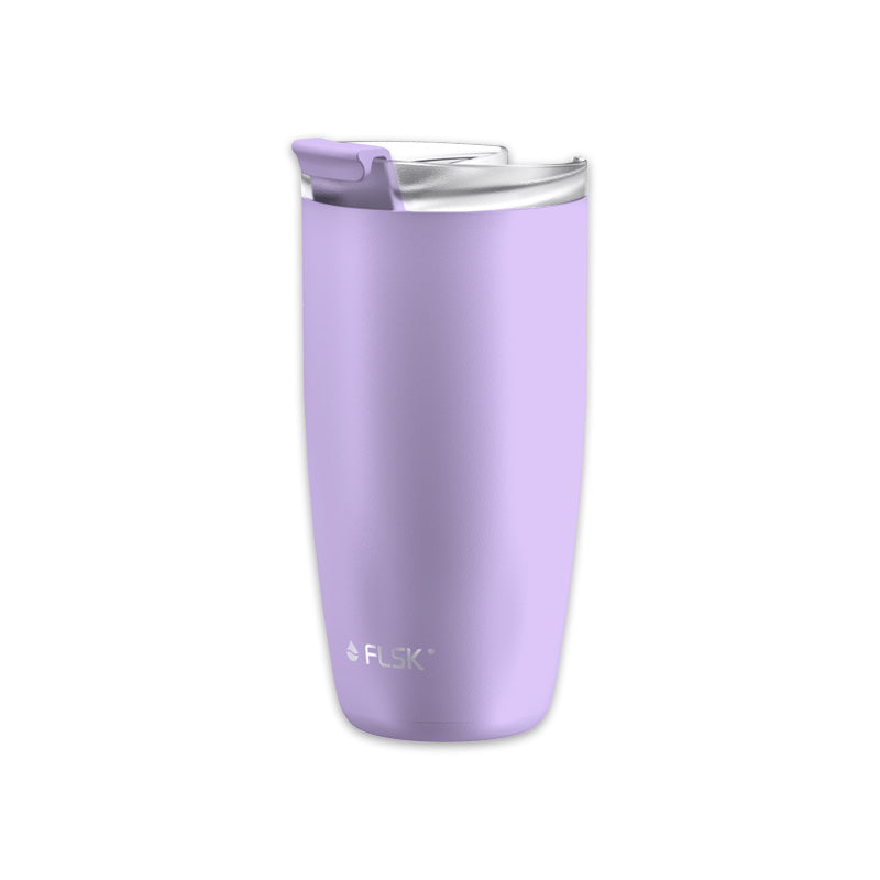 FLSK Edelstahl Thermobecher - Kaffeebecher to go Farbe Lila / Lavender - 500 ml im Home-and-Kitchen Online Shop | color:lavender