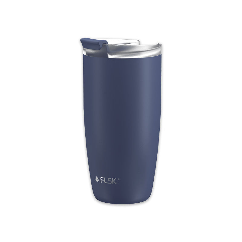 FLSK Edelstahl Thermobecher - Kaffeebecher to go Farbe Blau / Midnight - 500 ml im Home-and-Kitchen Online Shop | color:midnight