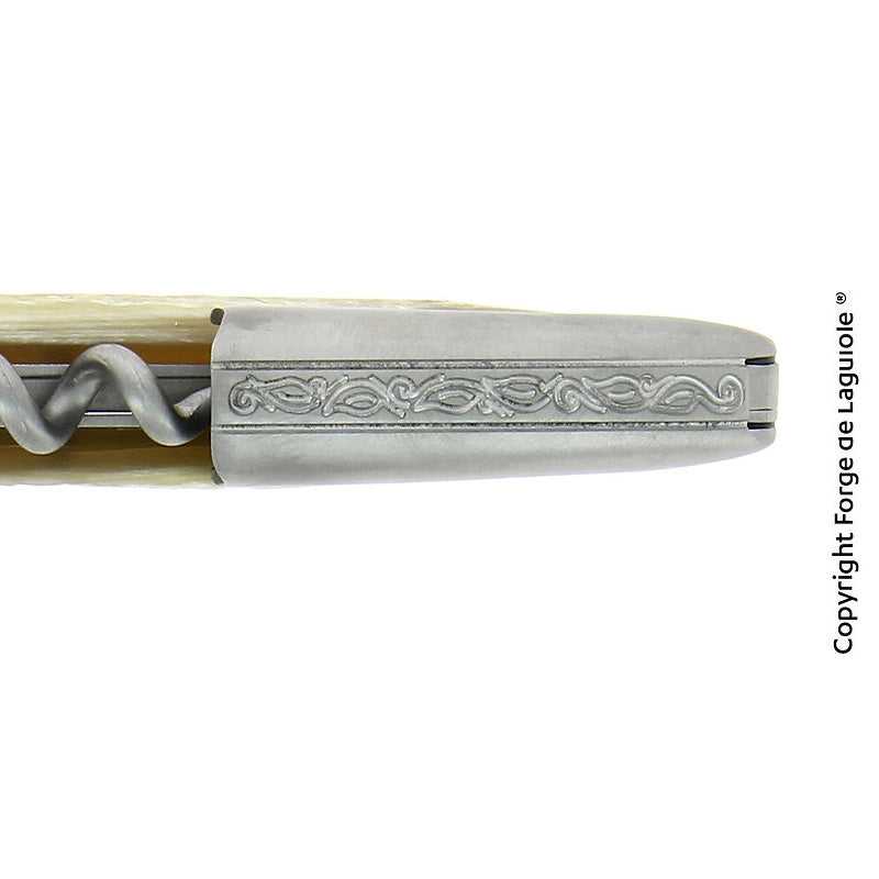 Forge de Laguiole Sommeliermesser mit von Hand ziseliertem Hebel, Korkenzieher mit 5 Windungen, in Geschenkbox mit Echtheitszertifikat im Online Shop Home-and-Kitchen.de
