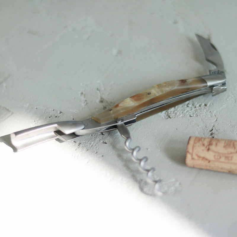 Forge de Laguiole Sommeliermesser mit von Hand ziseliertem Hebel, Korkenzieher mit 5 Windungen, in Geschenkbox mit Echtheitszertifikat im Online Shop Home-and-Kitchen.de