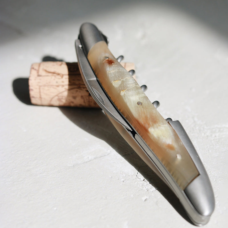 Forge de Laguiole Sommeliermesser mit von Hand ziseliertem Hebel, Korkenzieher mit 5 Windungen, in Geschenkbox mit Echtheitszertifikat im Online Shop Home-and-Kitchen.de