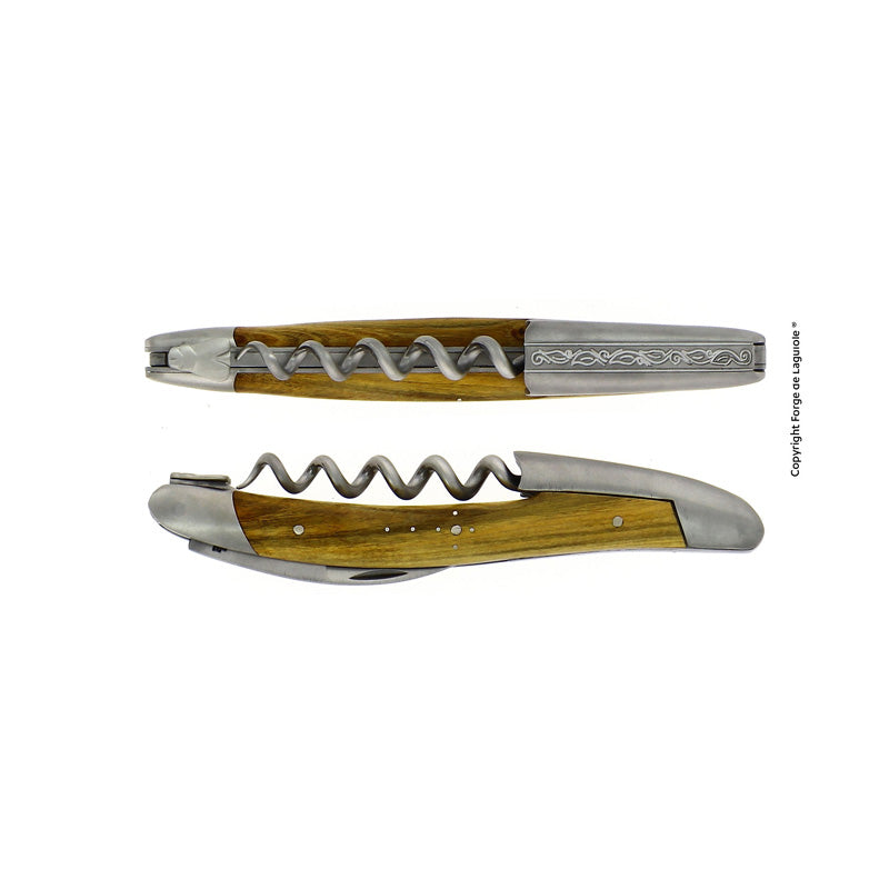 Forge de Laguiole Sommeliermesser - Griff Pistazie - ziseliert & satiniert, im Home-and-Kitchen Online Shop