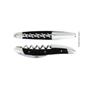 Forge de Laguiole Sommeliermesser - Griff aus echtem Aubrac Horn - schwarz, Metall glänzend poliert im Home-and-Kitchen Online Shop