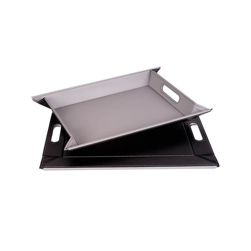 Freeform DUO Wendetablett – Kunstleder - 45 x 35 cm - Farbe Schoko / Creme, beidseitig zu benutzen, mit Tragegriffen im Home-and-Kitchen Online Shop