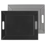Freeform DUO Wendetablett – Kunstleder - 45 x 35 cm - Farbe Grau / Schwarz, beidseitig zu benutzen, mit Tragegriffen im Home-and-Kitchen Online Shop