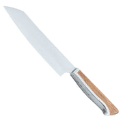 Santoku Messer CAMINADA von Güde Messer Solingen, asiatische Santoku-Klingenform, Halbkropf als Übergang von Klinge zu Griff, aus einem Stück Stahl geschmiedet, Griff aus 
Walnuss-Holz. Onliner-Shop Home-and-Kitchen.de