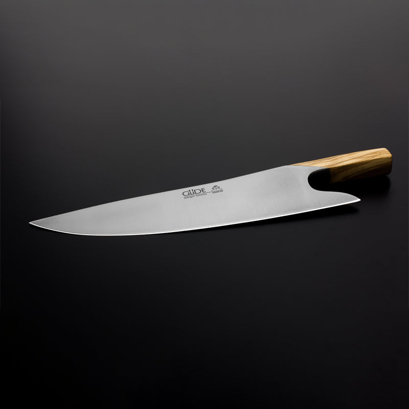 Güde Solingen Messer  THE KNIFE - Griff aus Olivenholz, Gesamtlänge 26 cm, handgefertigt in Solingen, Lieferung inklusive Geschenkbox und Grubentuch