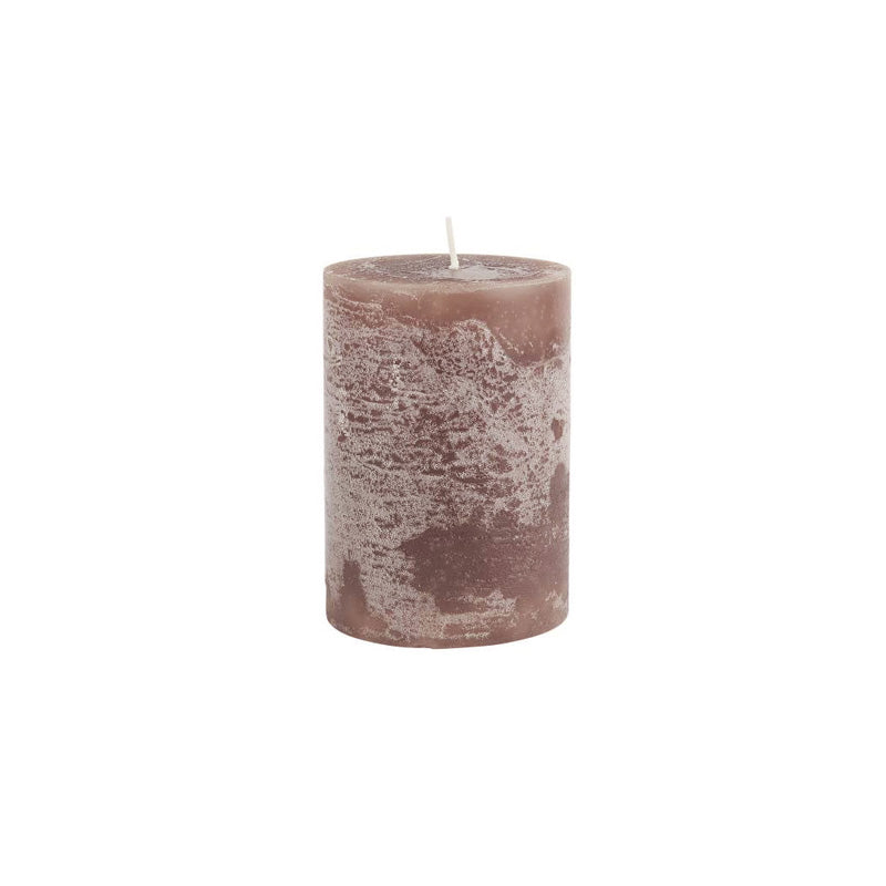 Rustikale Stumpenkerzen/Blockkerzen von IB Laursen, braun, 10 cm, 
gleichmässiges Abbrennen