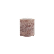 Braune Stumpenkerzen/Blockkerzen von IB Laursen 7,5 cm, rustikale Verarbeitung, 
gleichmässiges Abbrennen