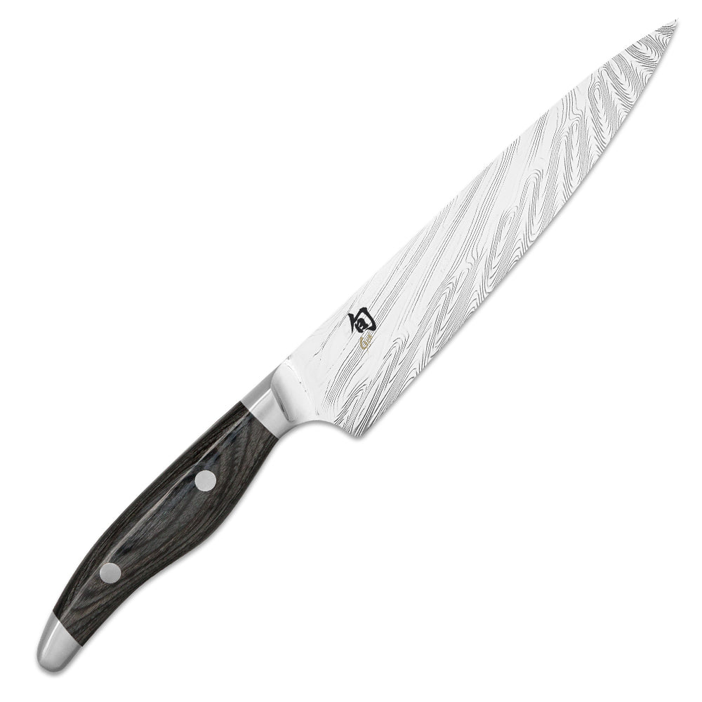 Allzweckmesser von KAI - Serie: Shun Nagare, spitze Klingenform, beidseitig geschliffen, hergestellt in Japan in Handarbeit, Griff aus Pakkaholz, grauschwarz meliert im
Online-Shop Home-and-Kitchen.de

