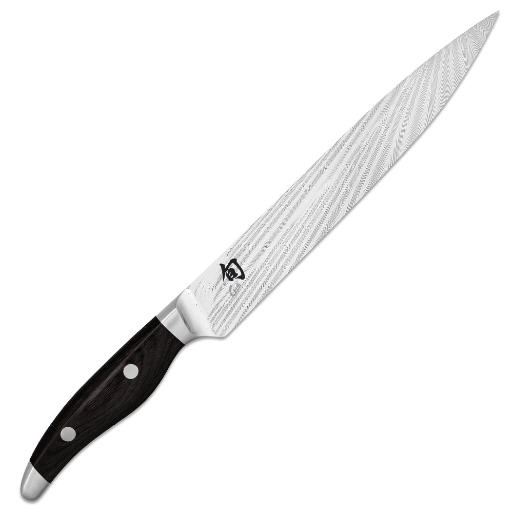 Schinkenmesser von KAI - Serie: Shun Nagare Black, für Fleisch und Gemüse,
handgefertigt in Japan, beidseitig geschliffen, Griff aus schwarzem Pakkaholz 
Online-Shop Home-and-Kitchen.de



