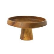 Handgefertigte Akazienholz-Schale mit Standfuß von Kinta, zur Präsentation von Obst, Gebäck etc., lebensmittelgeeignet, modernes Design, Online-Shop Home-and-Kitchen.de