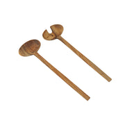 2-teiliges ovales Salatlöffel-Set von KINTA, handgefertigt aus Akazienholz, mit typischer Einkerbung, modernes Design
Online-Shop Home-and-Kitchen.de