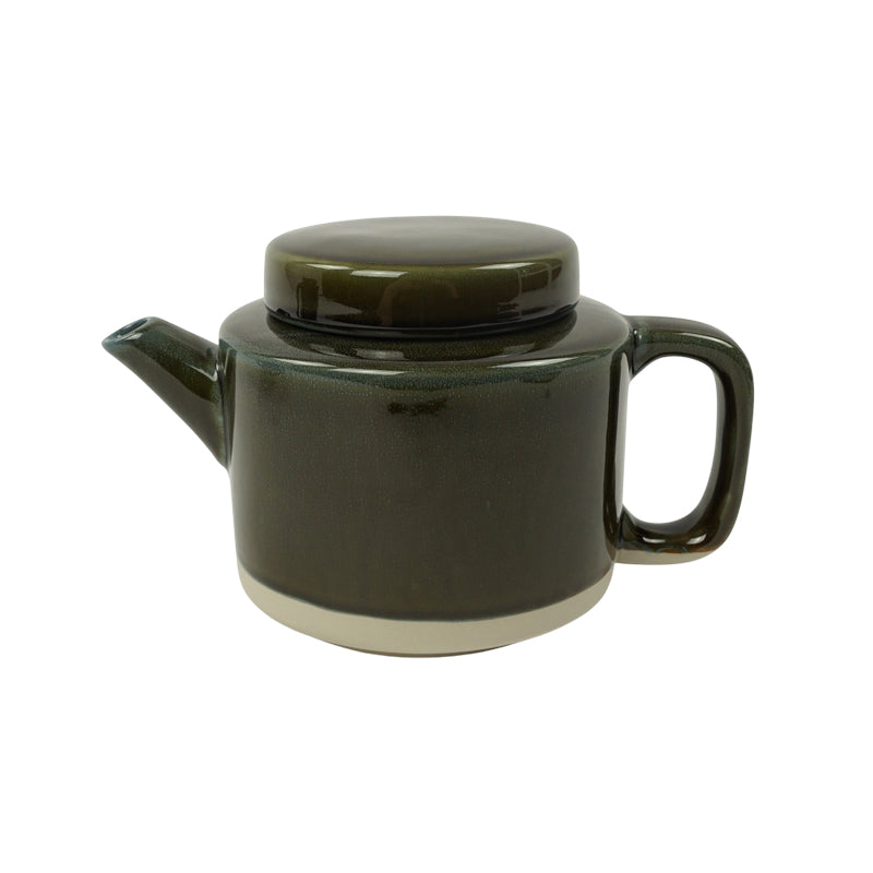CYL Teekannen von KINTA, 
Steingut, FAIR TRADE und nachhaltig produziert, Farbe: Dunkelgrün/Beige,
Höhe 13 cm, Ø 13 cm / Volumen 950 m
Online-Shop Home-and-Kitchen.de