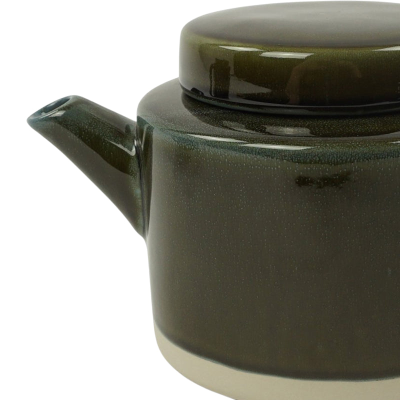 Ausgießer an zweifarbiger CYL Teekanne von KINTA, Steingut, 
Höhe 13 cm, Ø 13 cm / Volumen 950 m
Online-Shop Home-and-Kitchen.de