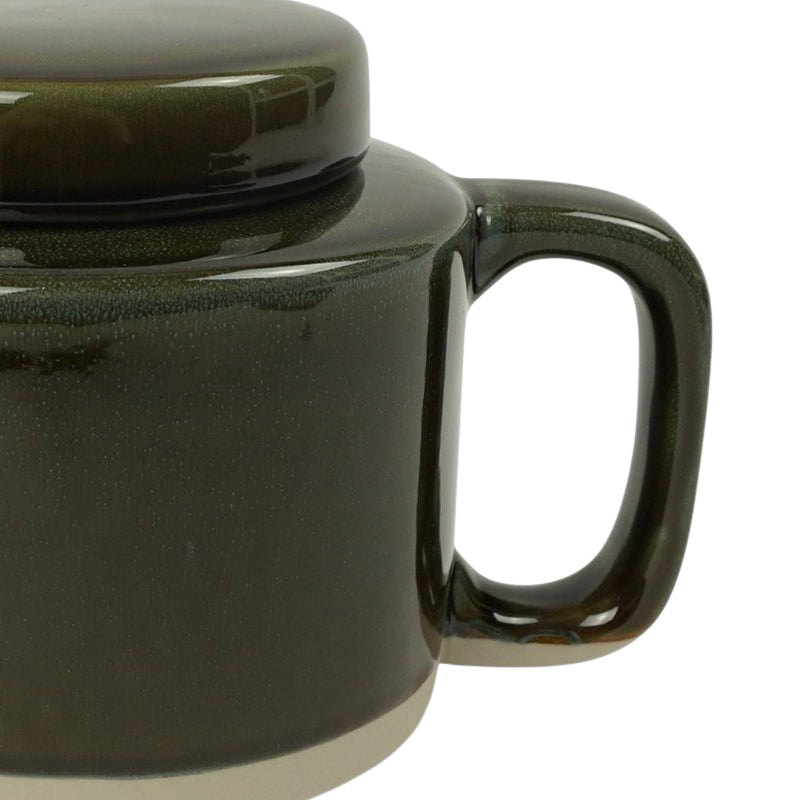 Großer Henkel an zweifarbiger  Teekanne CYL von KINTA, 
Steingut, Höhe 13 cm, Ø 13 cm / Volumen 950 m
Online-Shop Home-and-Kitchen.de