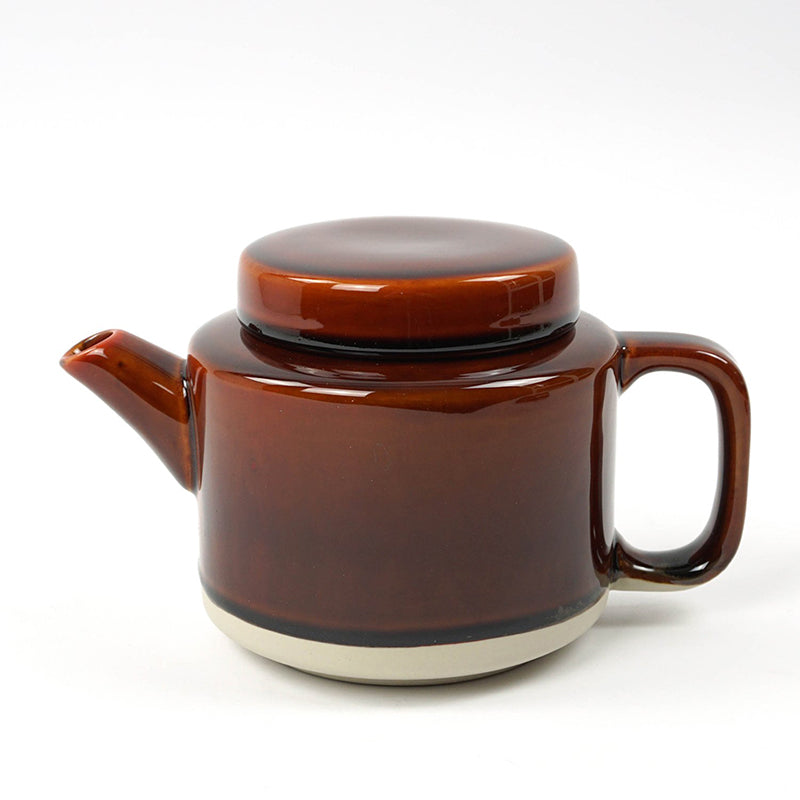 Zweifarbige CYL Teekannen von KINTA, 
Steingut, FAIR TRADE und nachhaltig produziert, Farbe Braun/Beige,  Höhe 13 cm, Ø 13 cm / Volumen 950 m
Online-Shop Home-and-Kitchen.de 