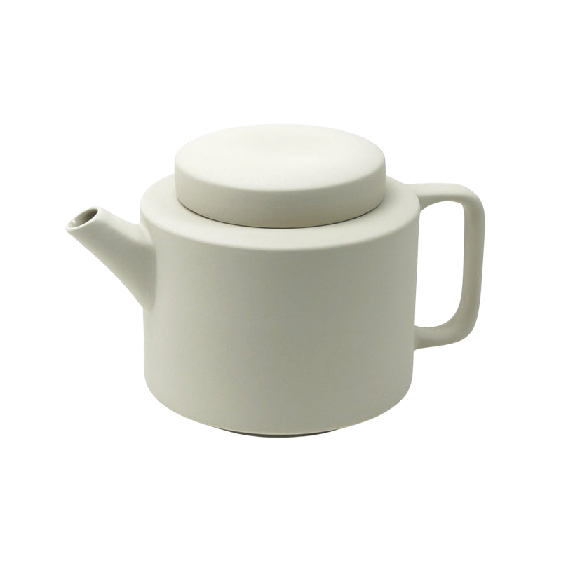 Teekannen CYL von KINTA, hellgrau, 
Steingut: Korpus und runder Deckel unglasiert, innen glasiert, großer Griff, 
Größe 950 ml: Höhe 13,5 cm, Ø 13,5 cm / Größe 1350 ml: Höhe 14,5 cm, Ø 14,5 Online-Shop Home-and-Kitchen.de