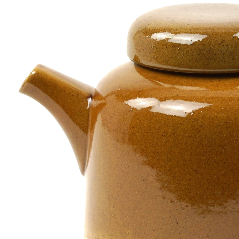 Ausgießer an RUTUNDA Teekannen von KINTA, glänzend glasiert, hellbraun, mit kleinen Sprenkeln, Online-Shop Home-and-Kitchen.de