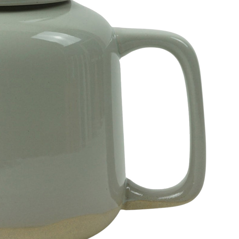 Großer Henkel an mint-blauer RUTUNDA Teekanne von KINTA, glänzend glasiert, Online-Shop Home-and-Kitchen.de