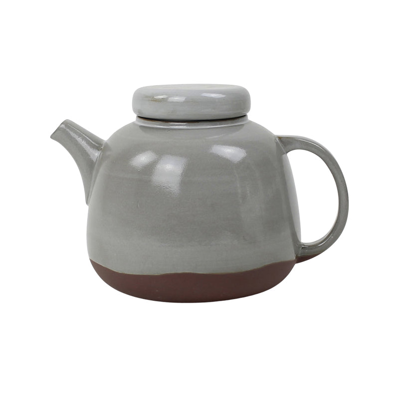 Graue SOFT XL Teekanne von KINTA
Boden roter Ton, FAIR TRADE und nachhaltig produziert, 
spülmaschinengeeignet
Größe: Höhe 16 cm, Ø 16 cm / Volumen 1,4 Liter, Online-Shop Home-and-Kitchen.de