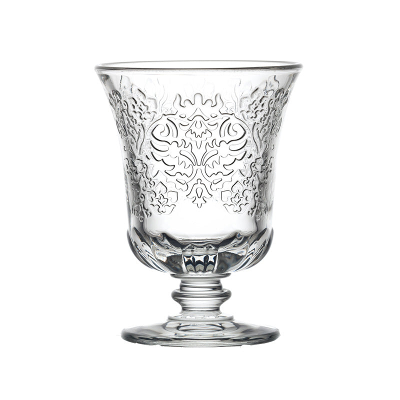 La Rochere Trinkgläser AMBOISE für den täglichen Gebrauch, Relief aus floralen Girlanden, 230 ml im 6er Set, kombinierbar mit den passenden Weingläsern