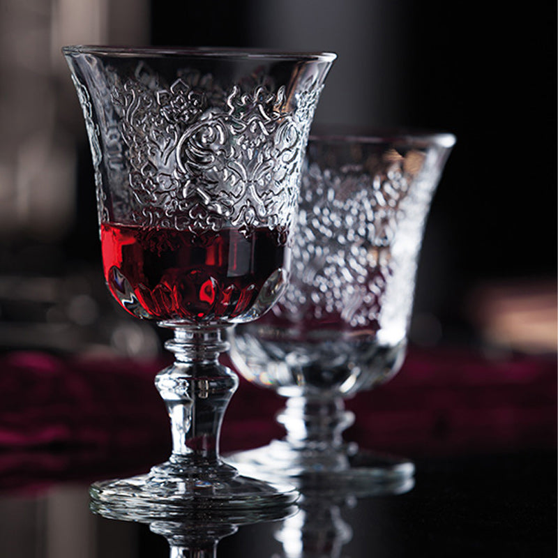 Weißwein- oder Rotweingläser AMBOISE von La Rochere, 6er Set, 260 ml, mit detailreichen Reliefs, auch für Rosewein, Aperitifs, Wasser oder Säfte