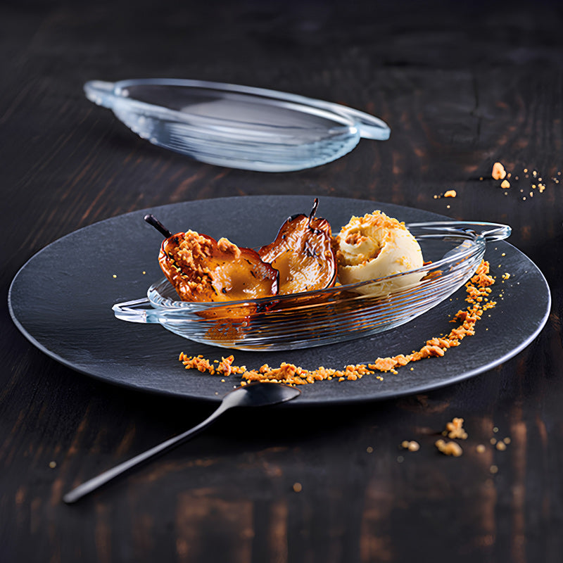6er Set Bananensplitt-Schalen BALI von La Rochere, 300 ml, geriffelte Struktur, klassische Form, auch für Vorspeisen und Desserts