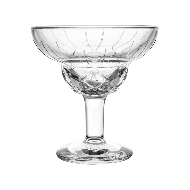 La Rochere Cocktailgläser CHICAGO im 6er Set, 210 ml, doppelt gewölbte Kelchform, langer Stiel