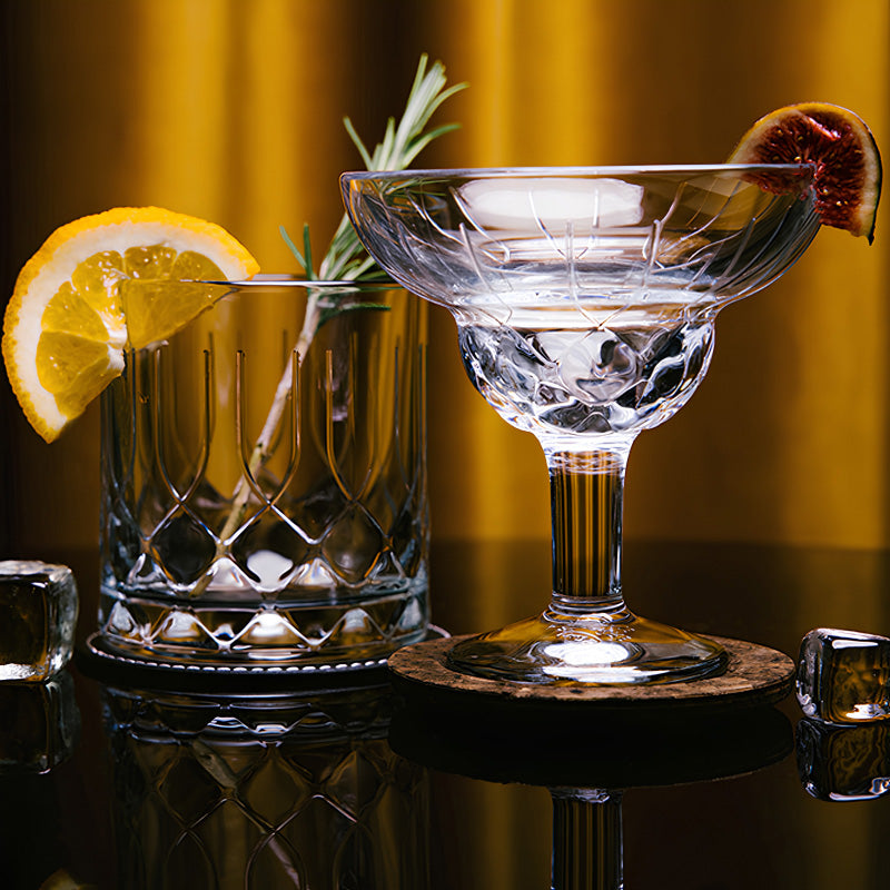 1920er Cocktailgläser CHICAGO von La Rochere, 6er Set, 210 ml, auch für Aperitifs und Desserts, doppelt gewölbtes Glas