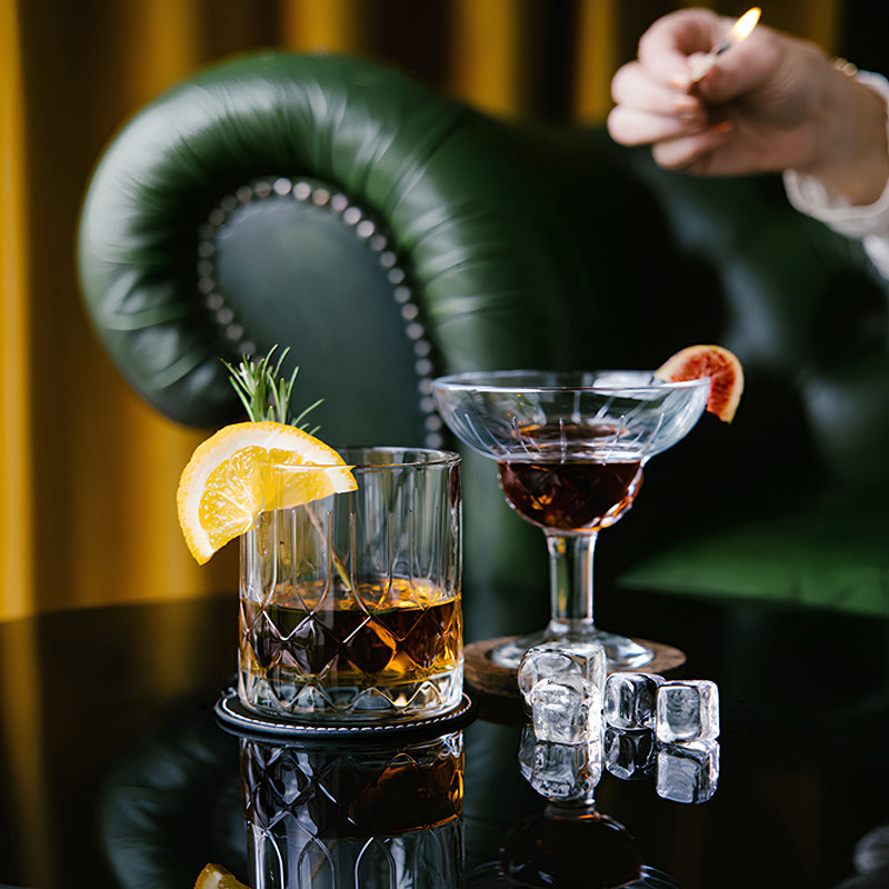 Cocktailgläser CHICAGO, auch für Aperitif, 6er Set, 210 ml, im Stil der 1920er Jahre, spülmaschinengeeignet