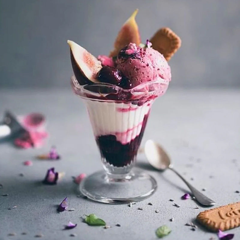 Klassischer Eisbecher CADETTE mit Wellenrand, 6er Set, 200 ml, auch für Vorspeisen und Desserts geeignet, von La Rochere