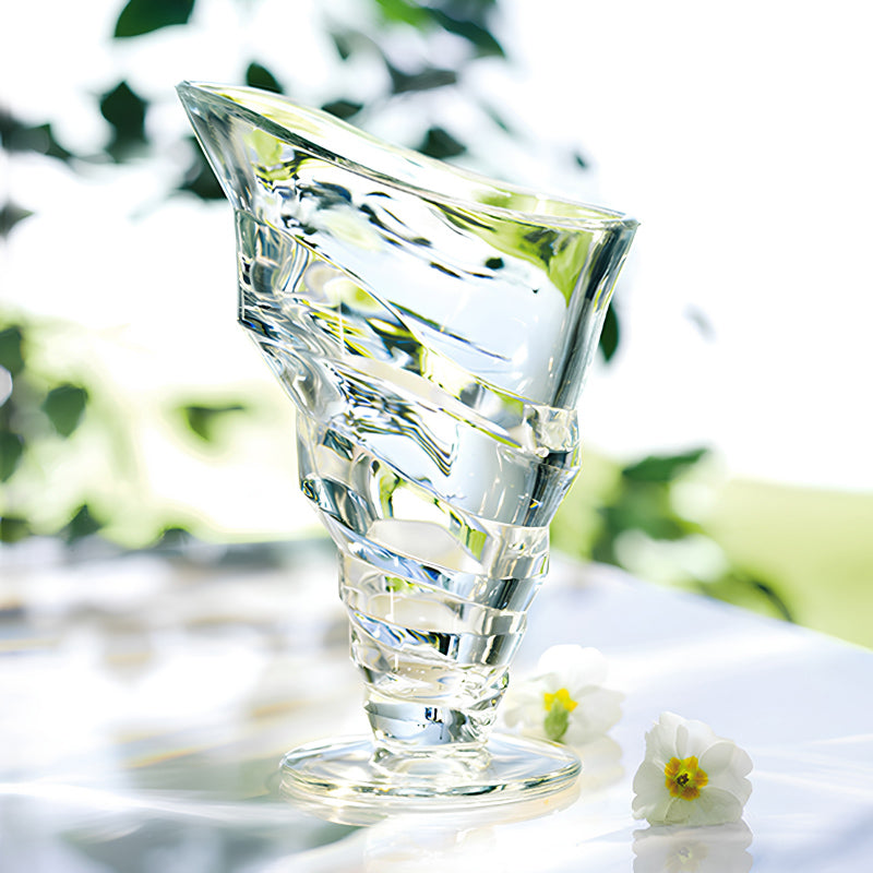 Eleganter Facettenschliff-Eisbecher CIRCEE von La Rochere, 250 ml, 6er Set, breite Schalenöffnung, auch für Desserts