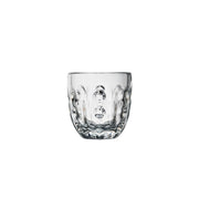 Geo-Espressogläser von La Rochere, 100 ml, im 6er Set, Höhe 6,3 cm, passend für viele Kaffeeautomaten, geometrische Struktur aus Punkten und Linien, kombinierbar mit den Trinkgläsern GEO