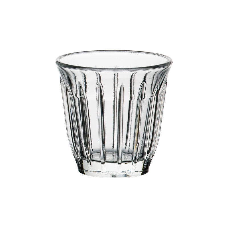Espresso-Gläser ZINC von La Rochere im 6er Set, 100 ml, für fast alle gängigen Siebträger und Kaffeevollautomaten, 
modernes Design, stapelbar