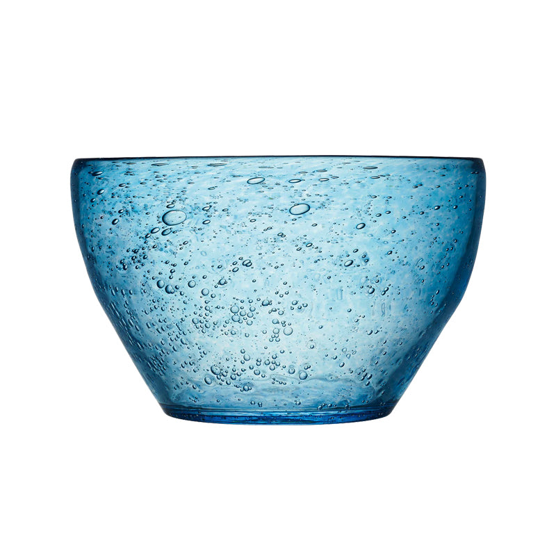 Blaue, mundgeblasene Salatschüssel  Sangria von La Rochere, 4,9 l Füllvolumen, auch für Obst, Dessert, kombinierbar mit den anderen Schüsseln aus dieser Serie