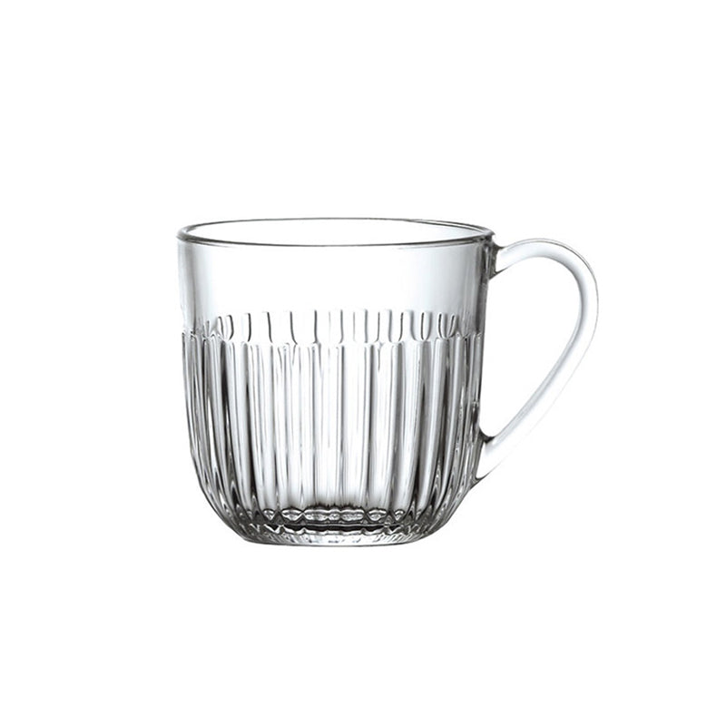 Glas-Kaffeetasse Quessant von La Rochere im 6er Set, 250 ml,  passend für viele Kaffeeautomaten, klare, moderne Optik, sicheres Greifen bei heißen Getränken