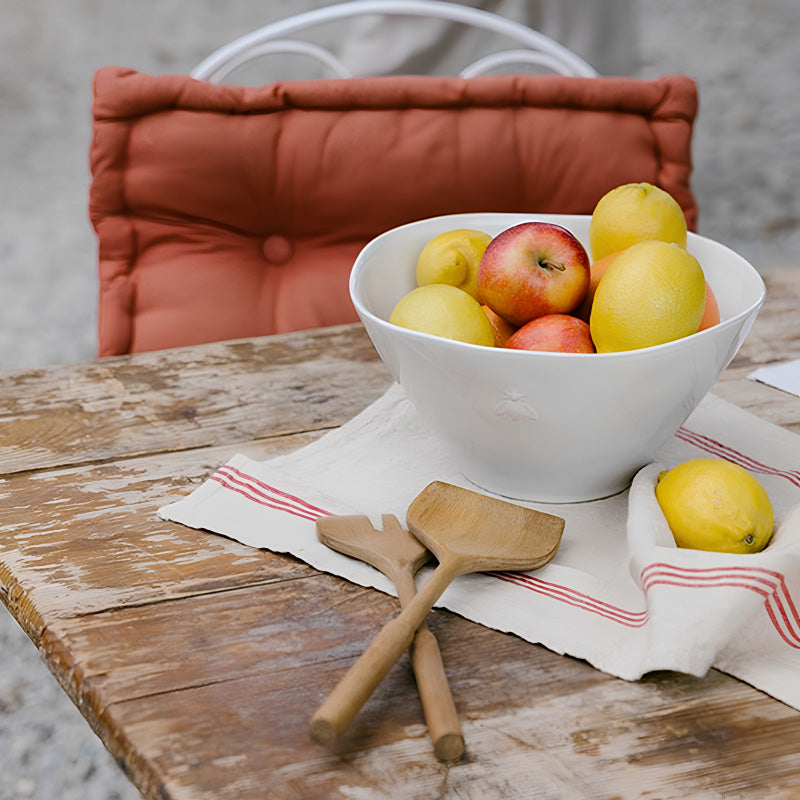 Obst-oder Salatschale Abeille, aus der gleichnamigen Gläser-Kollektion von La Rochere, 3,3 l Fassungsvermögen, in der arbe Weiß/Beige oder Himmelblau