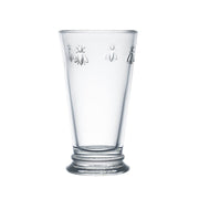 ABEILLE Longdrinkglas von La Rochere, 460 ml, 6er Set, mit Bienen-Relief, ausreichend Platz für Eiswürfel und Garnituren, hohe Form