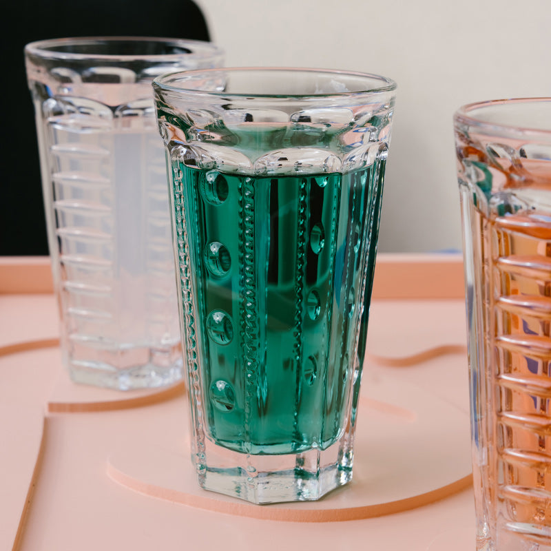 Farbige Cocktails, serviert in Longdrinkgläsern SAGA PEARLS , von La Rochere, Frankreich, 350 ml, 6er Set,
Online-Shop Home-and-Kitchen.de 